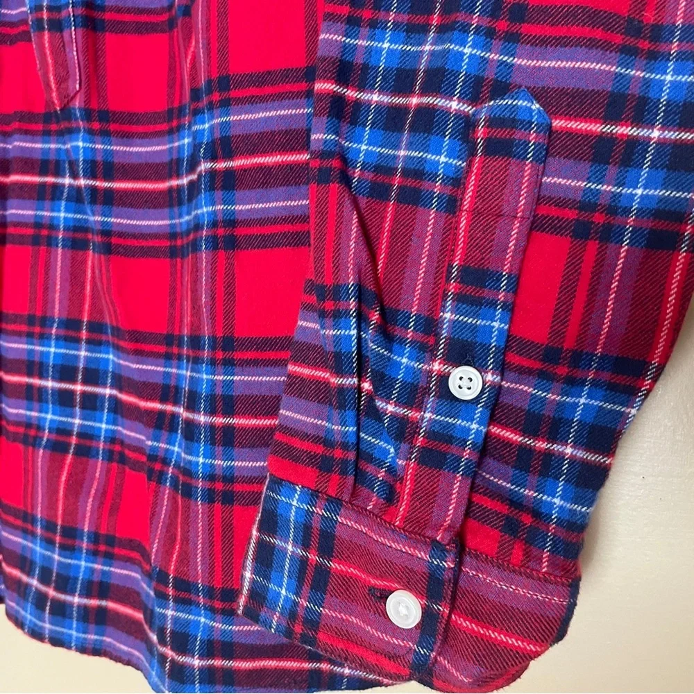 J. Crew Mercantile Plaid Half-Zip Pullover Top Shirt Jacket Women's XS NWT J5266